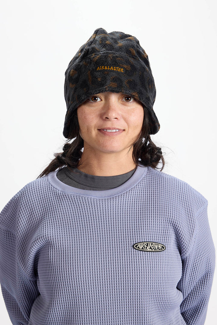 Airblaster Dropdown Fleece Hat Black Leopard - Czapka zimowa