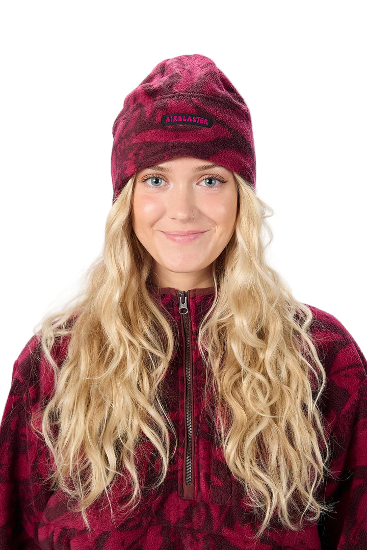 Airblaster Dropdown Fleece Hat Plum Earth Life - Czapka zimowa