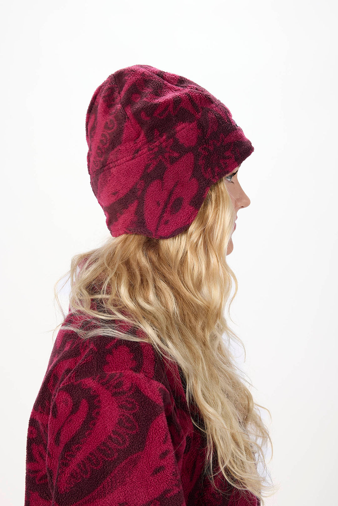 Airblaster Dropdown Fleece Hat Plum Earth Life - Czapka zimowa
