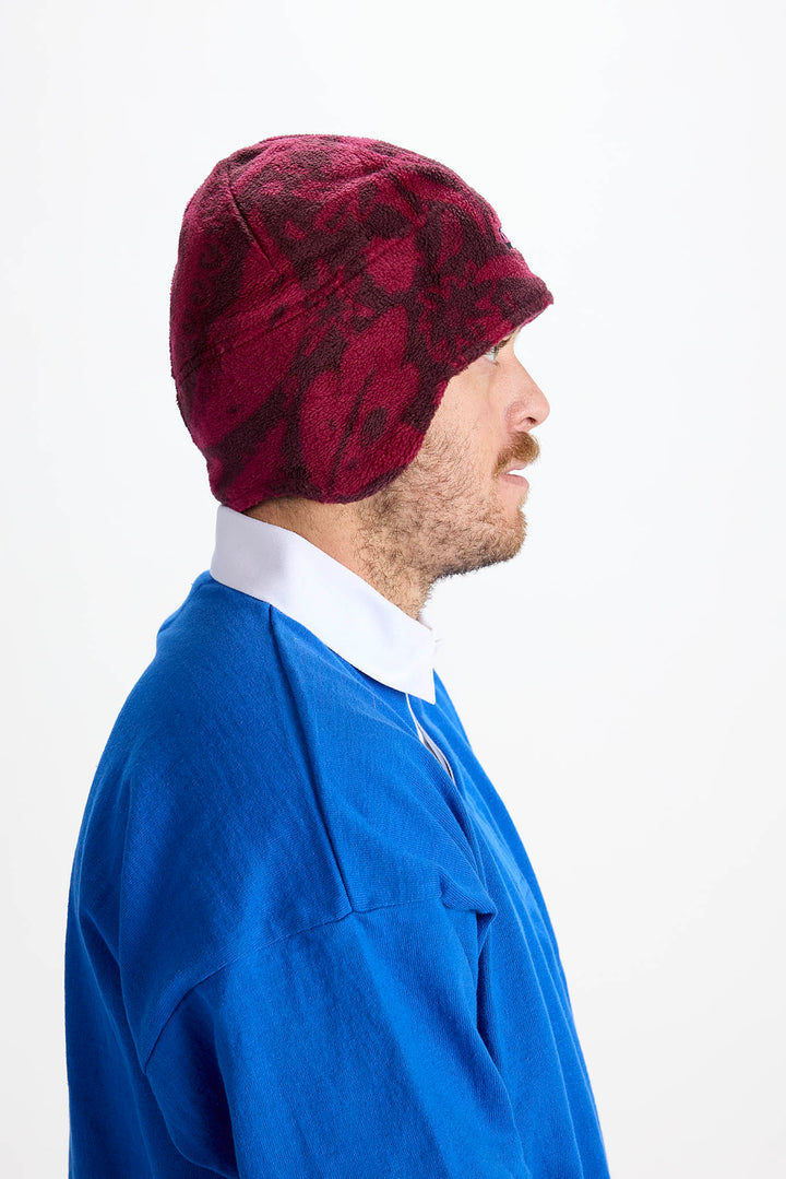 Airblaster Dropdown Fleece Hat Plum Earth Life - Czapka zimowa
