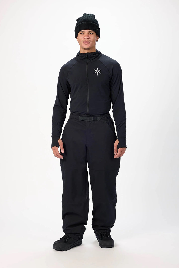 Airblaster Elastic Boss Pant Max Black Mustard - Męskie spodnie snowboardowe