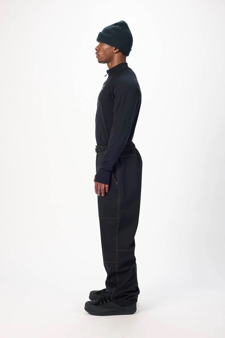 Airblaster Elastic Boss Pant Max Black Mustard - Męskie spodnie snowboardowe