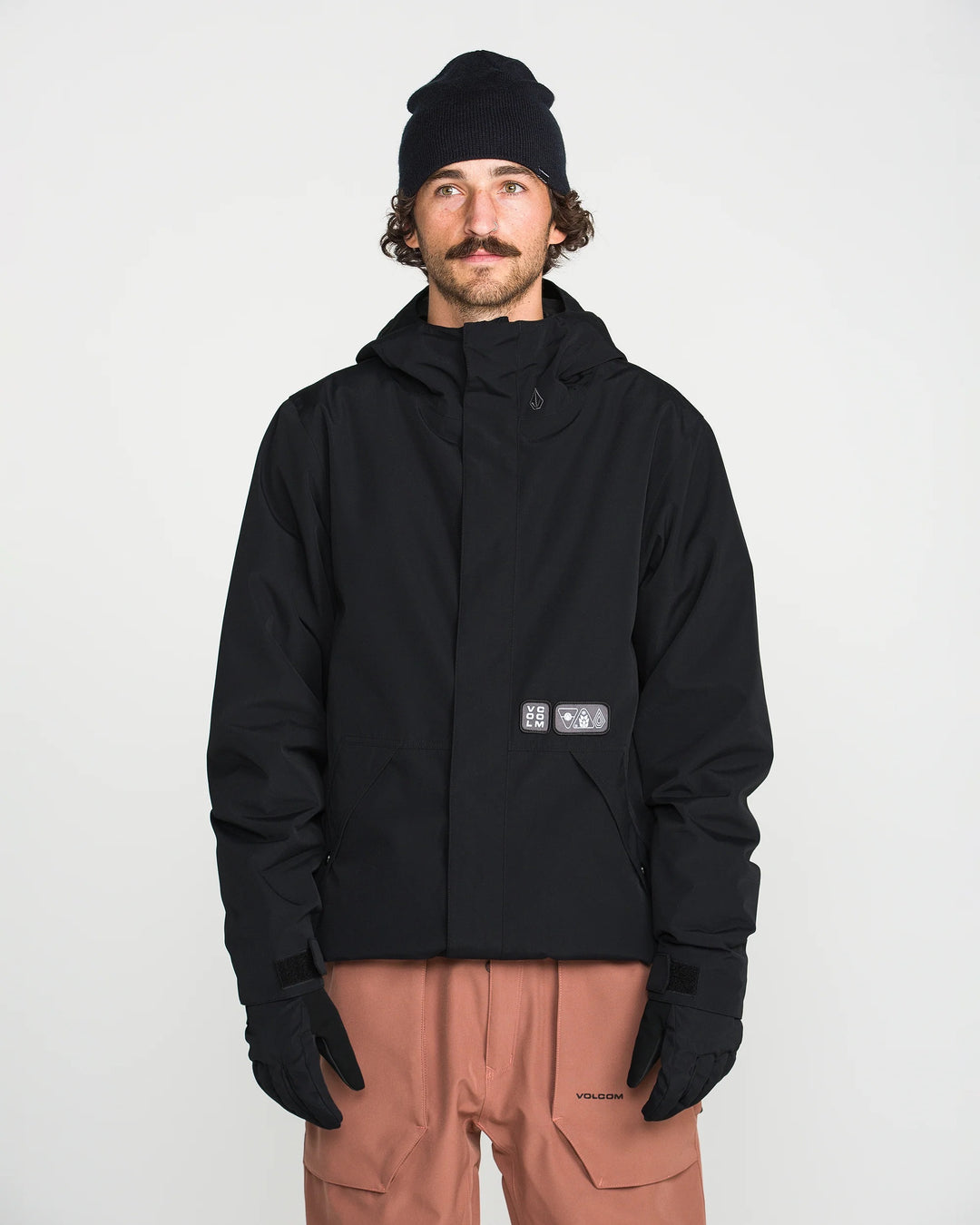 Volcom Double Ins Black - Kurtka snowboardowa