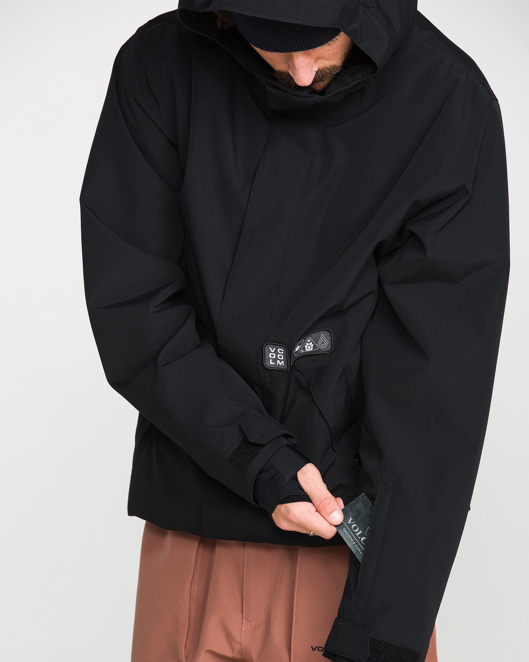 Volcom Double Ins Black - Kurtka snowboardowa