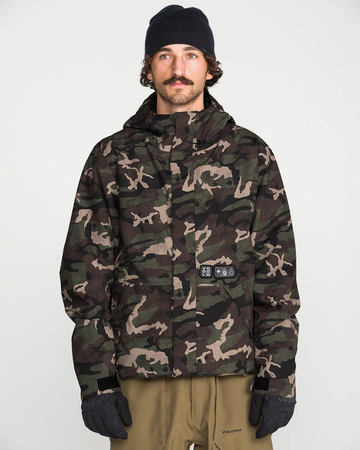 Volcom Double Ins Camoflauge - Kurtka snowboardowa
