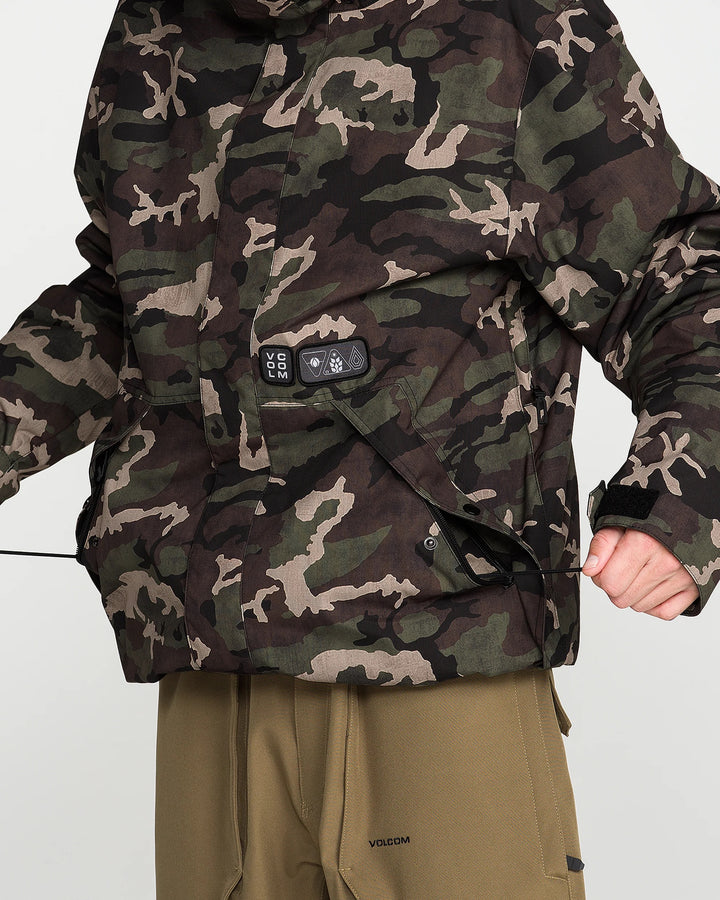Volcom Double Ins Camoflauge - Kurtka snowboardowa