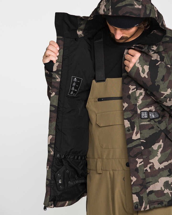 Volcom Double Ins Camoflauge - Kurtka snowboardowa