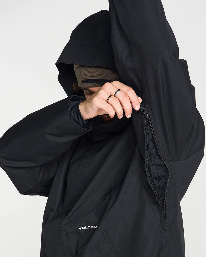 Volcom Collins Black - Kurtka snowboardowa