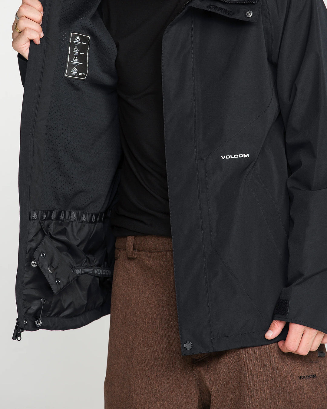 Volcom Collins Black - Kurtka snowboardowa
