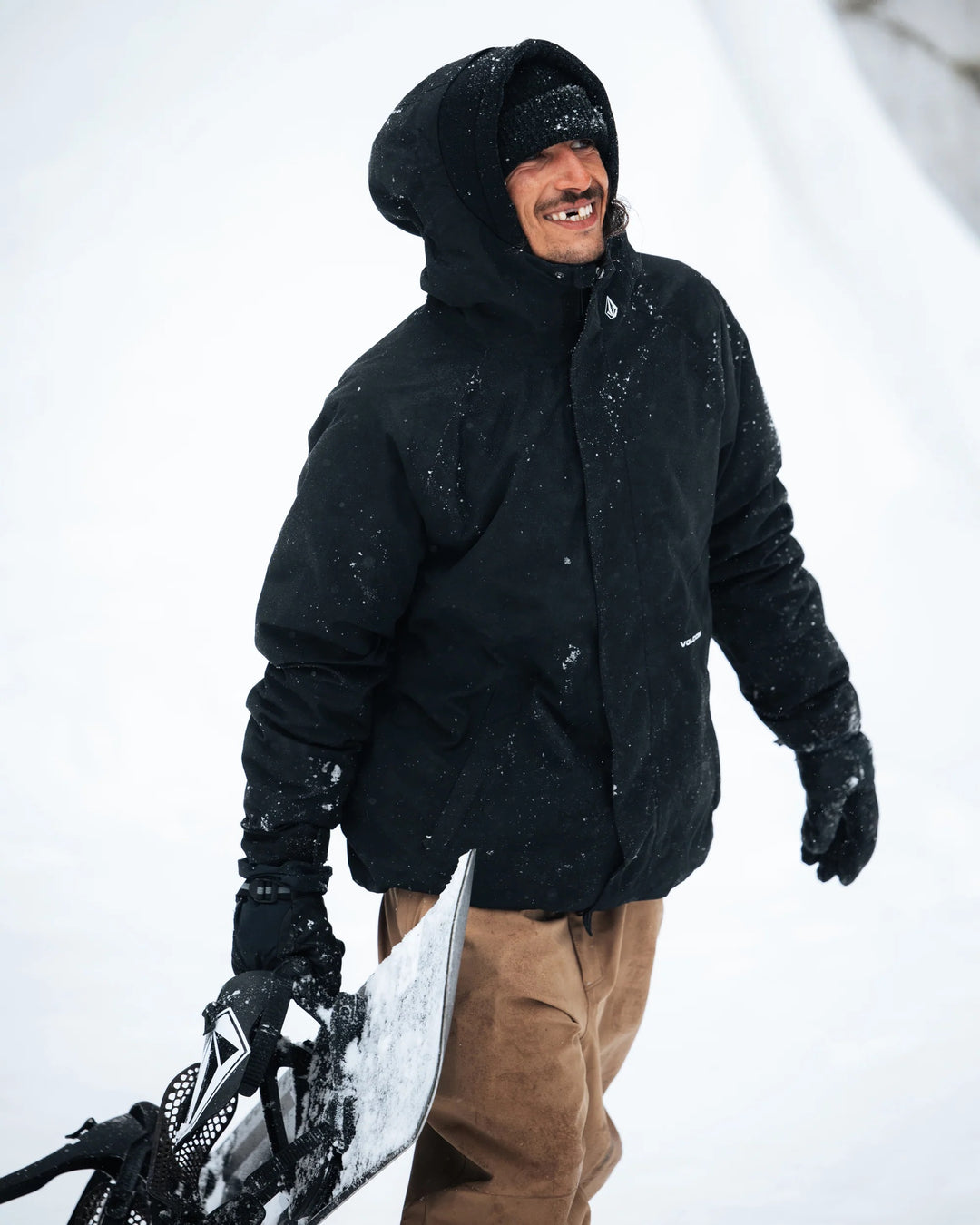 Volcom Collins Black - Kurtka snowboardowa