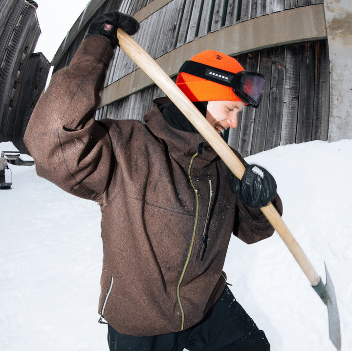 Volcom Top Stitch Brown Denim - Kurtka snowboardowa