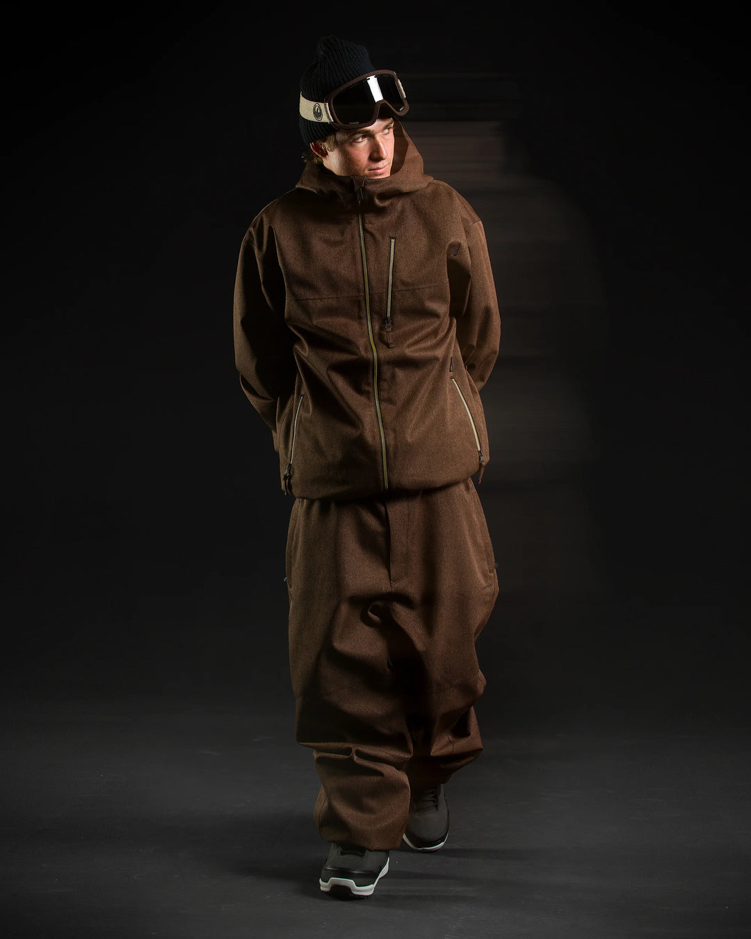 Volcom Top Stitch Brown Denim - Kurtka snowboardowa
