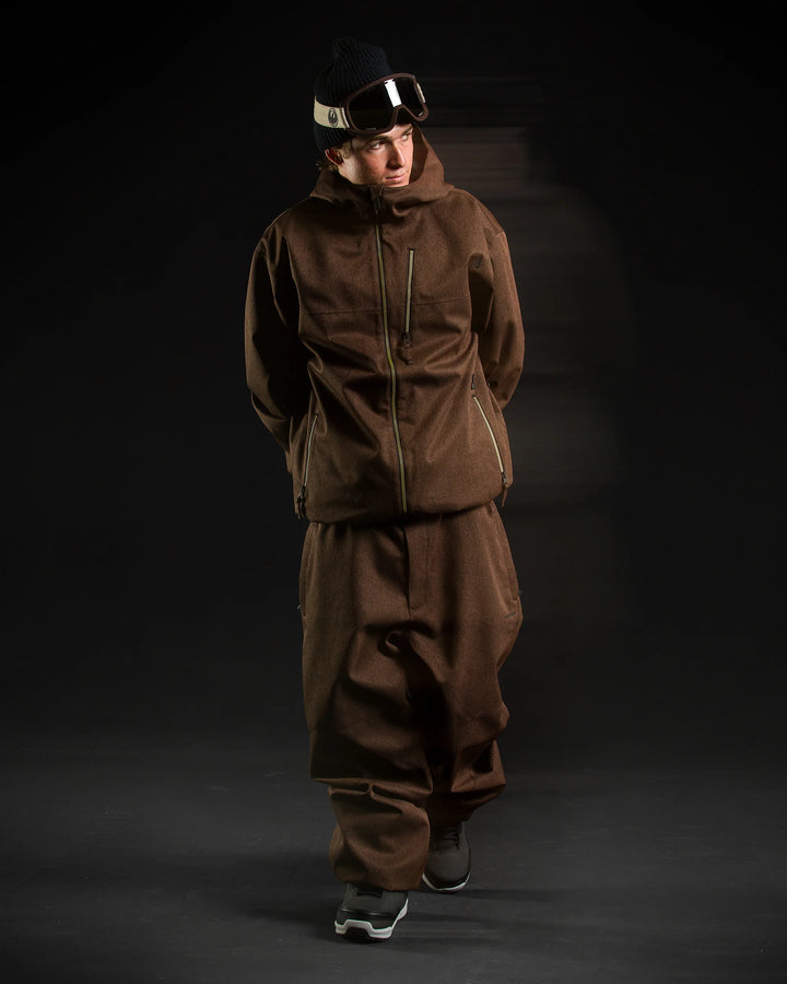 Volcom Top Stitch Brown Denim - Kurtka snowboardowa