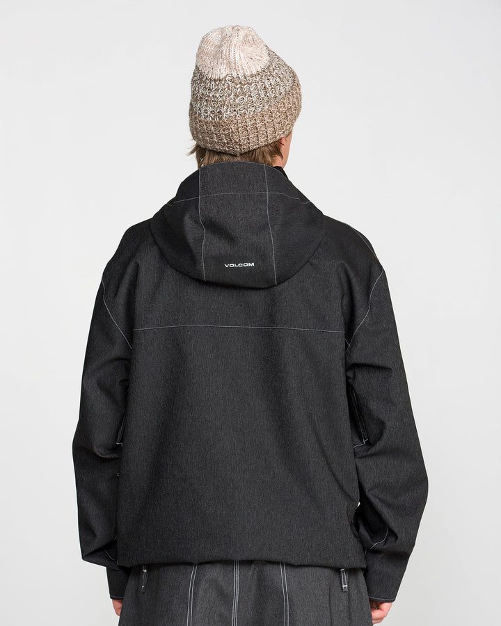 Volcom Top Stitch Black Denim - Kurtka snowboardowa