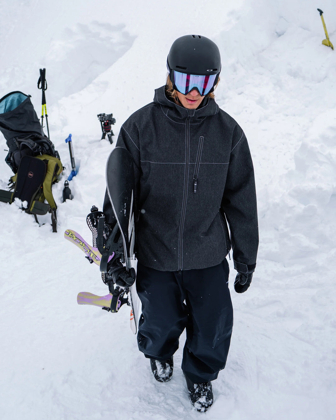 Volcom Top Stitch Black Denim - Kurtka snowboardowa