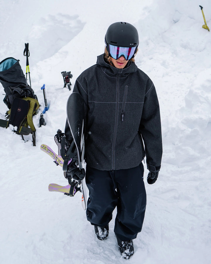 Volcom Top Stitch Black Denim - Kurtka snowboardowa