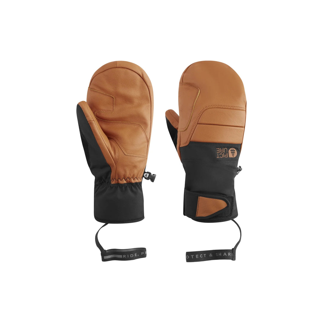 Picture Organic Ancon Mitts 20/20 Camel Coffee - Męskie Rękawice Snowboardowe