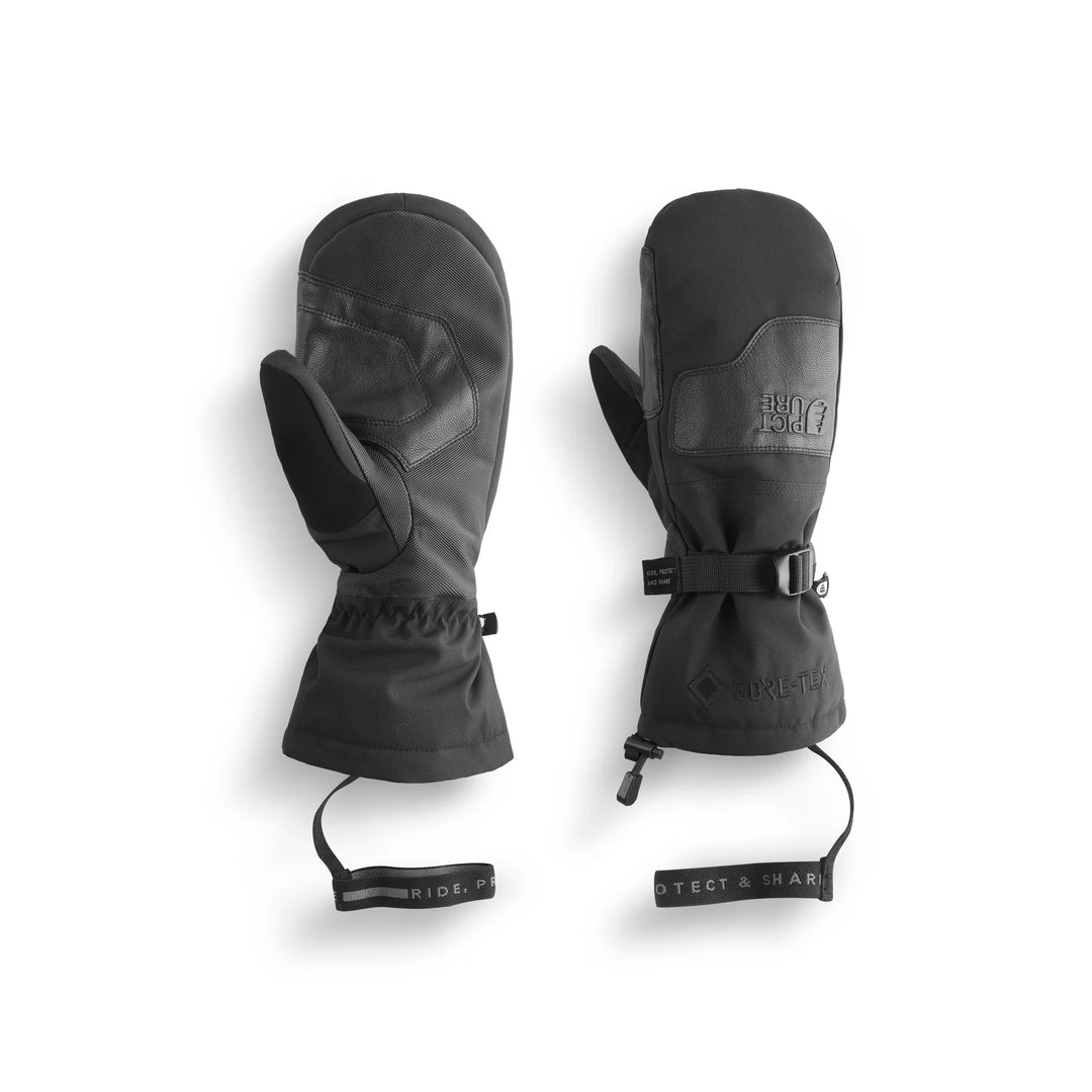 Picture Organic Grabey Gore-Tex Mitts Black - Męskie Rękawice Snowboardowe