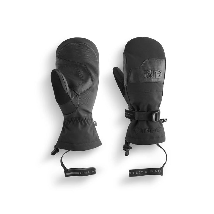 Picture Organic Grabey Gore-Tex Mitts Black - Damskie Rękawice Snowboardowe