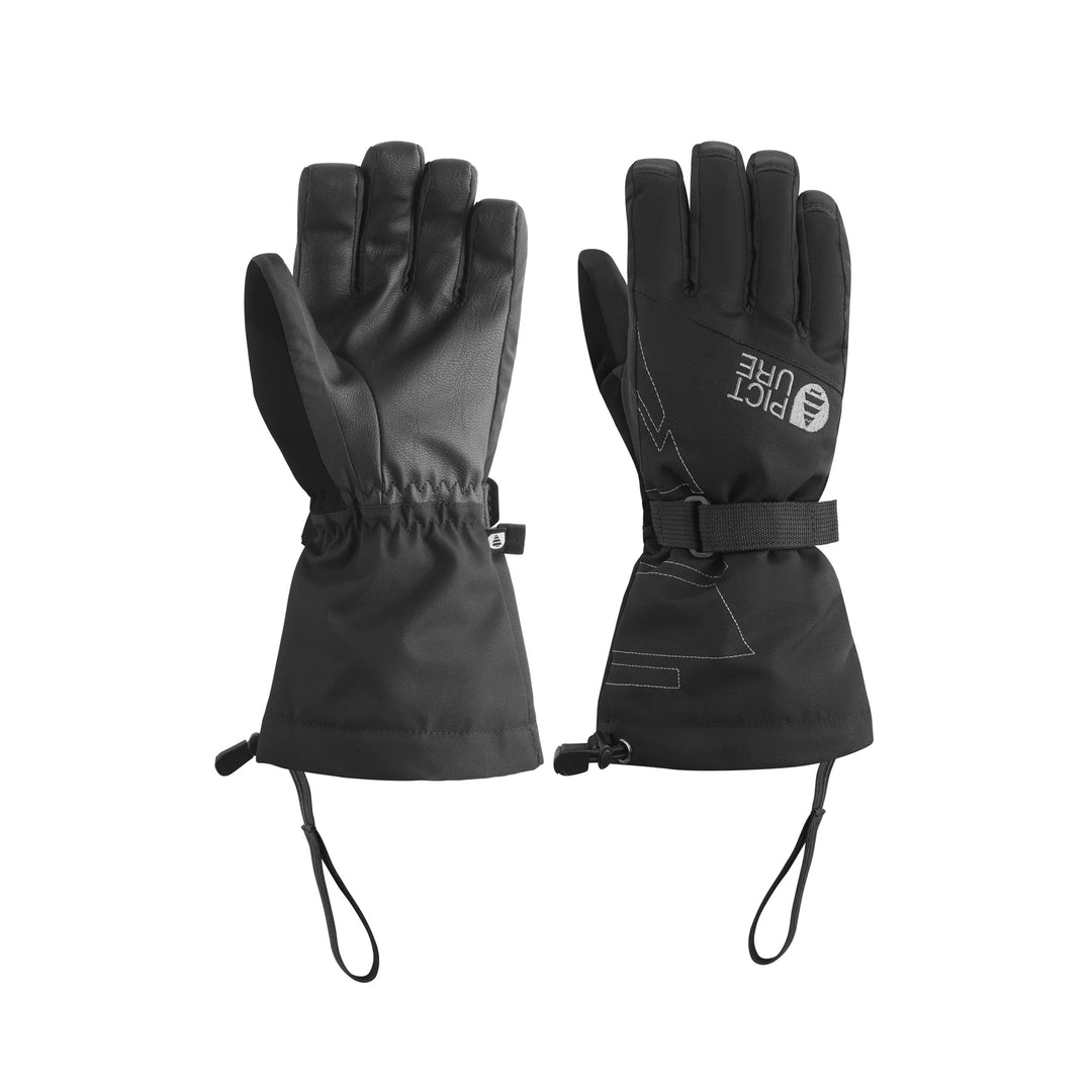 Picture Organic Graby 10/10 Black - Juniorskie Rękawice Snowboardowe