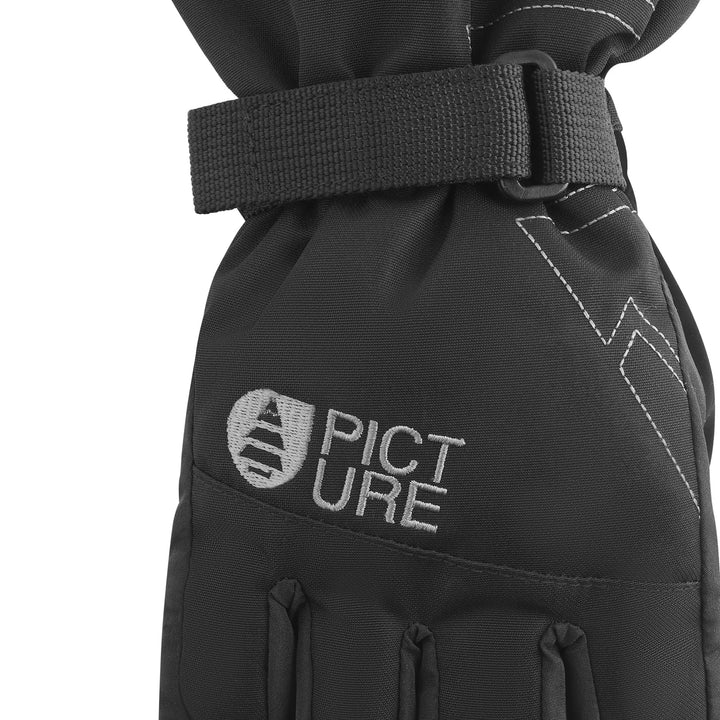 Picture Organic Graby 10/10 Black - Juniorskie Rękawice Snowboardowe