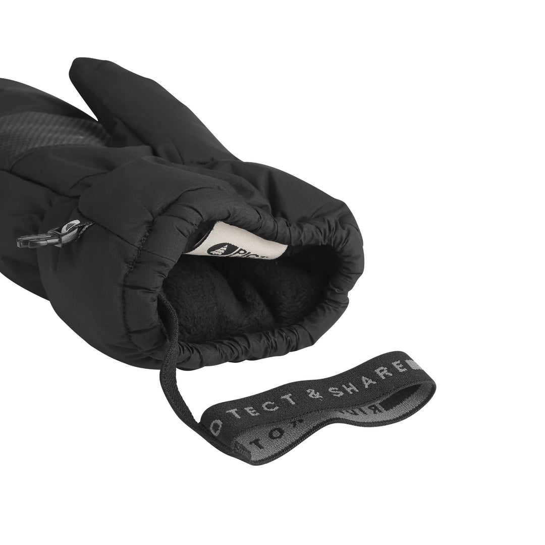 Picture Organic Puffy Mitts 20/20 Black - Uniseksowe Rękawice Snowboardowe