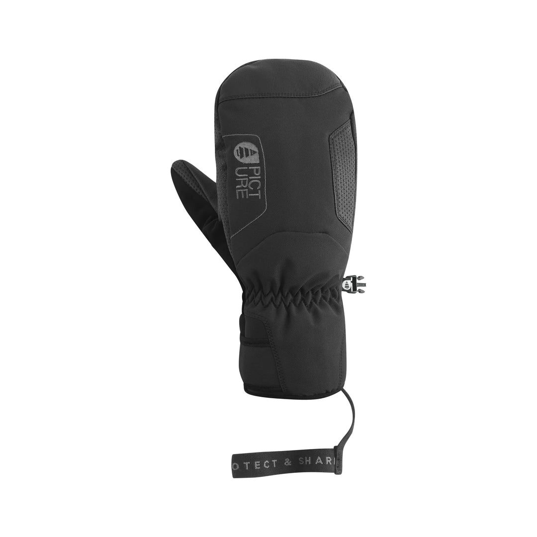 Picture Organic Caldwell Mitts Black - Męskie Rękawice Snowboardowe