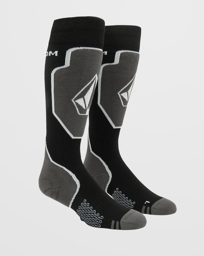 Volcom Shield Wool Blend Over-The-Calf Black - Skarpety snowboardowe