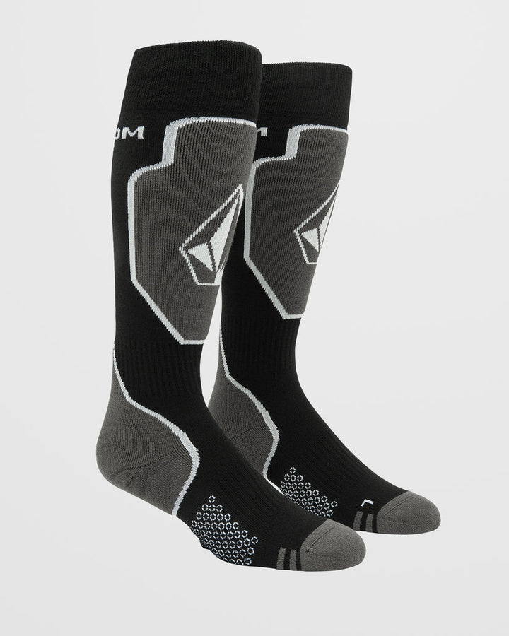 Volcom Shield Wool Blend Over-The-Calf Black - Skarpety snowboardowe