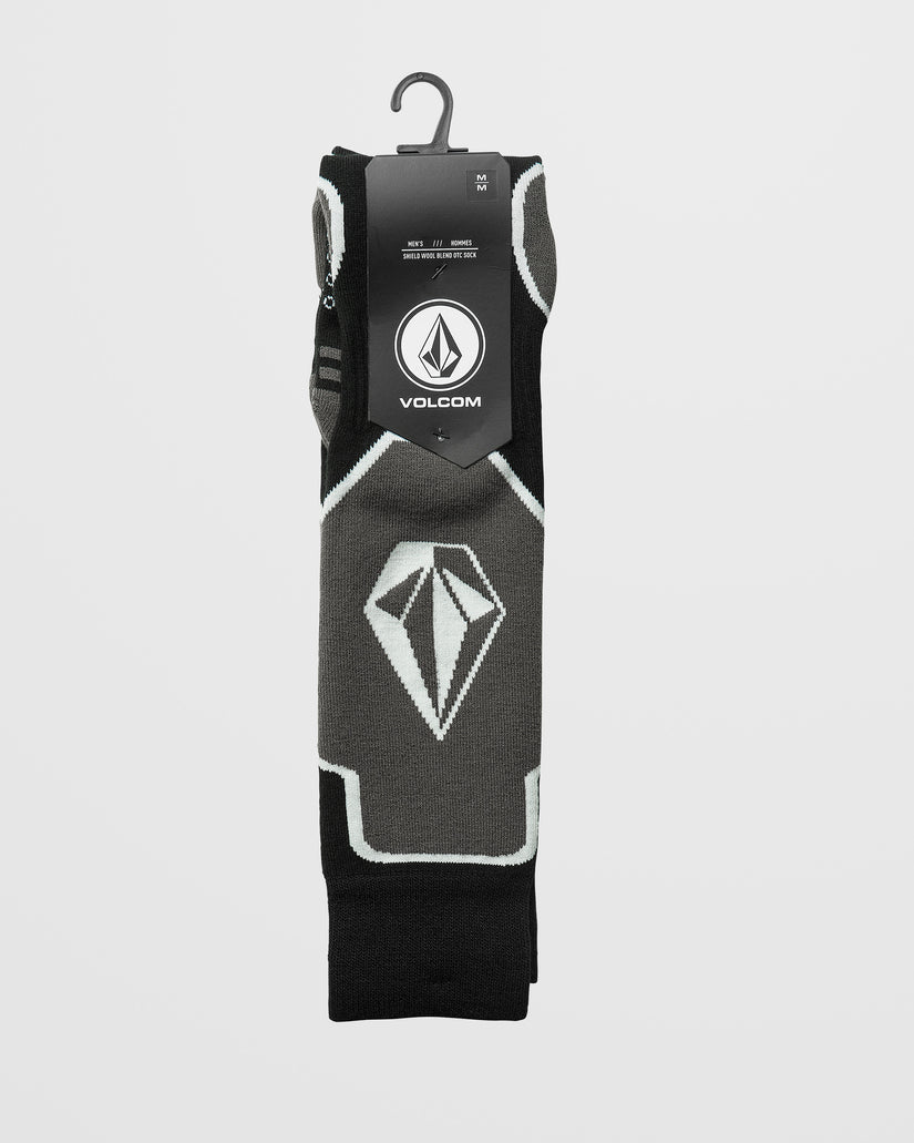 Volcom Shield Wool Blend Over-The-Calf Black - Skarpety snowboardowe