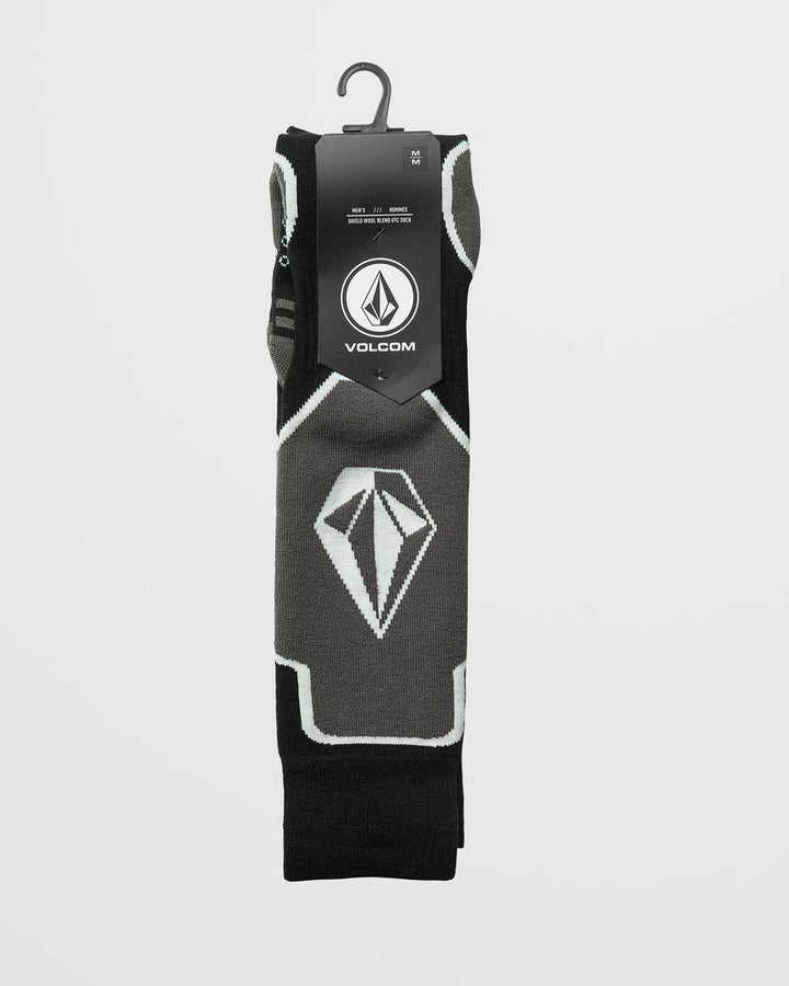 Volcom Shield Wool Blend Over-The-Calf Black - Skarpety snowboardowe