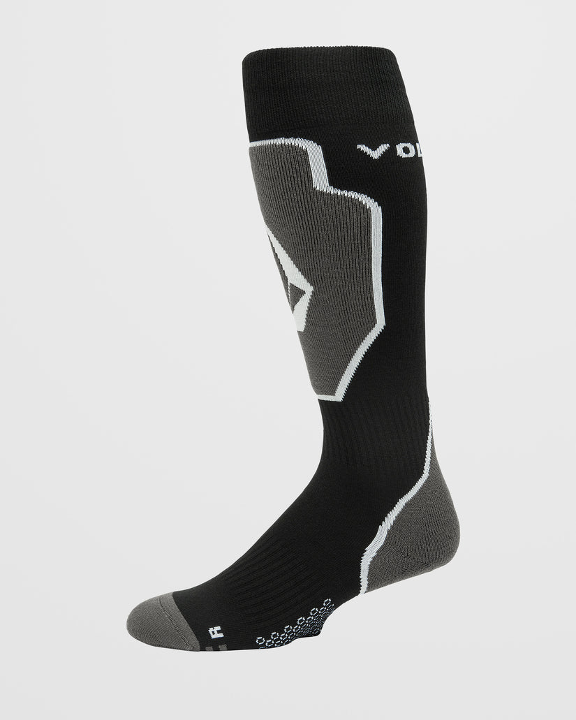 Volcom Shield Wool Blend Over-The-Calf Black - Skarpety snowboardowe