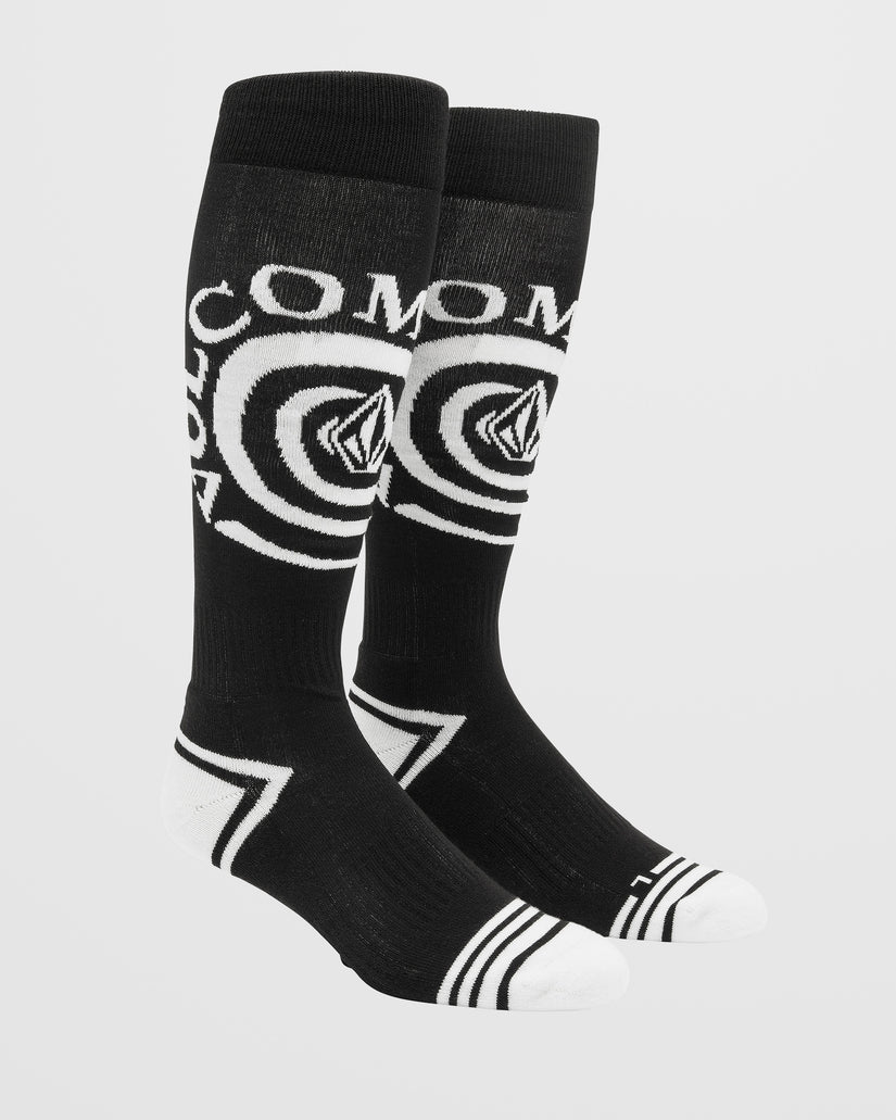 Volcom Spiral Over-The-Calf Black - Skarpety snowboardowe