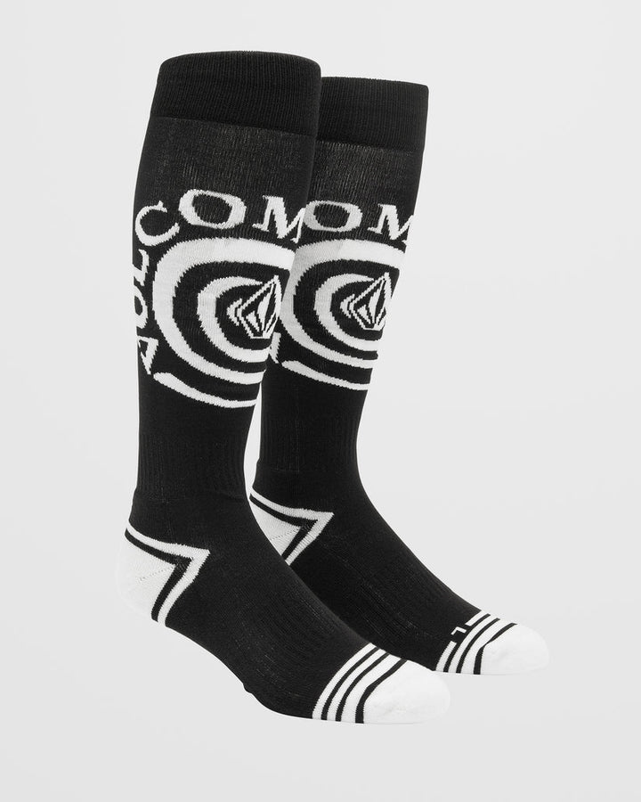 Volcom Spiral Over-The-Calf Black - Skarpety snowboardowe