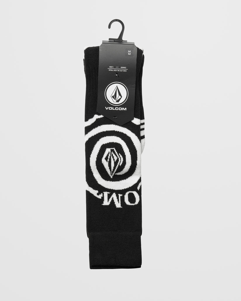 Volcom Spiral Over-The-Calf Black - Skarpety snowboardowe