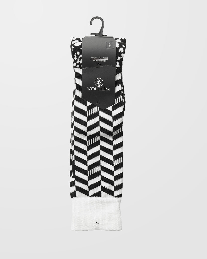 Volcom Cheetah Chev Over-The-Calf Black - Skarpety snowboardowe