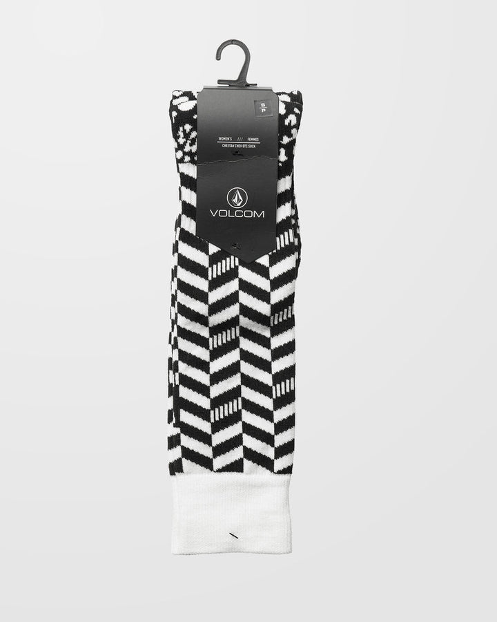 Volcom Cheetah Chev Over-The-Calf Black - Skarpety snowboardowe