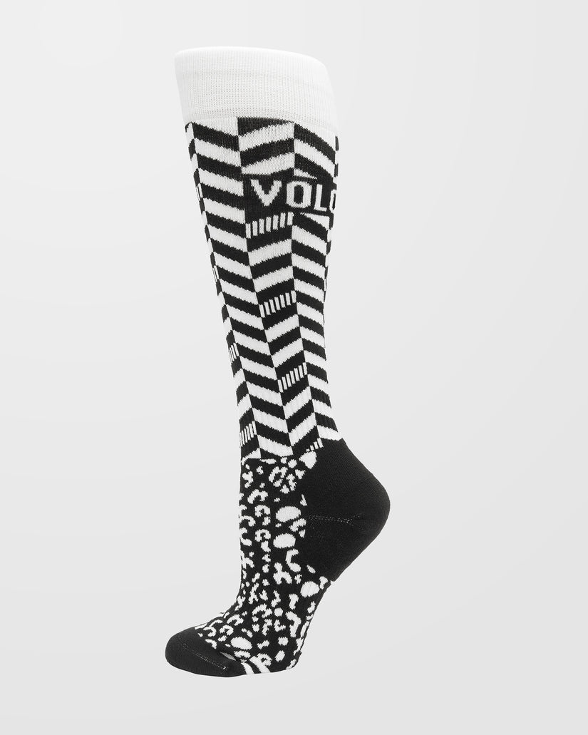 Volcom Cheetah Chev Over-The-Calf Black - Skarpety snowboardowe