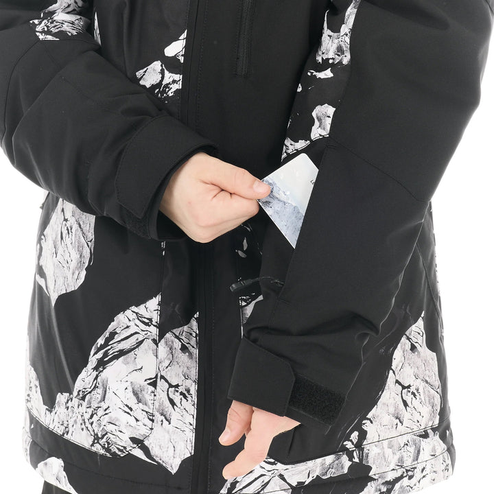Picture Organic Daumy 20/20 Ridding Spot Print - Juniorska Kurtka Snowboardowa