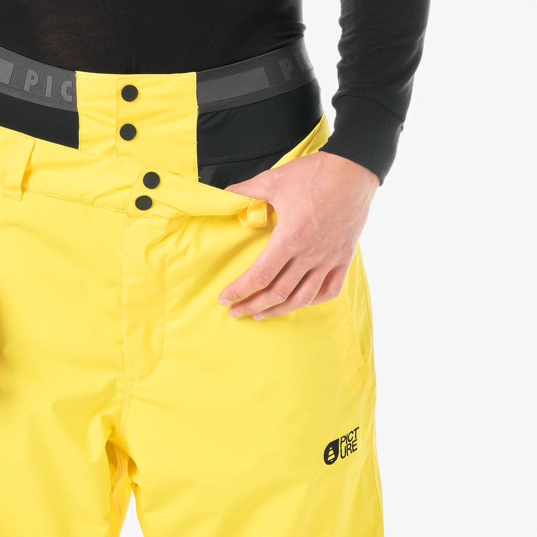 Picture Organic Akna 20/20 Vibrant Yellow Pant - Męskie Spodnie Snowboardowe