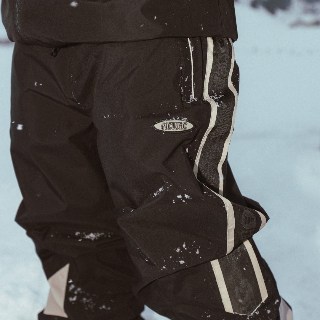 Picture Organic Team Limilautaildat 10/10 Black - Uniseksowe Spodnie Snowboardowe