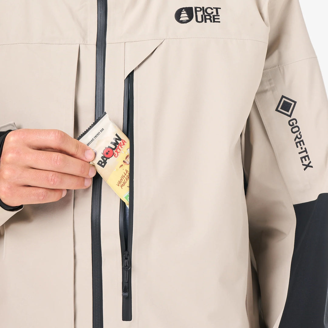 Picture Organic Huron Gore-Tex 3L Pure Cashmere - Męska Kurtka Snowboardowa