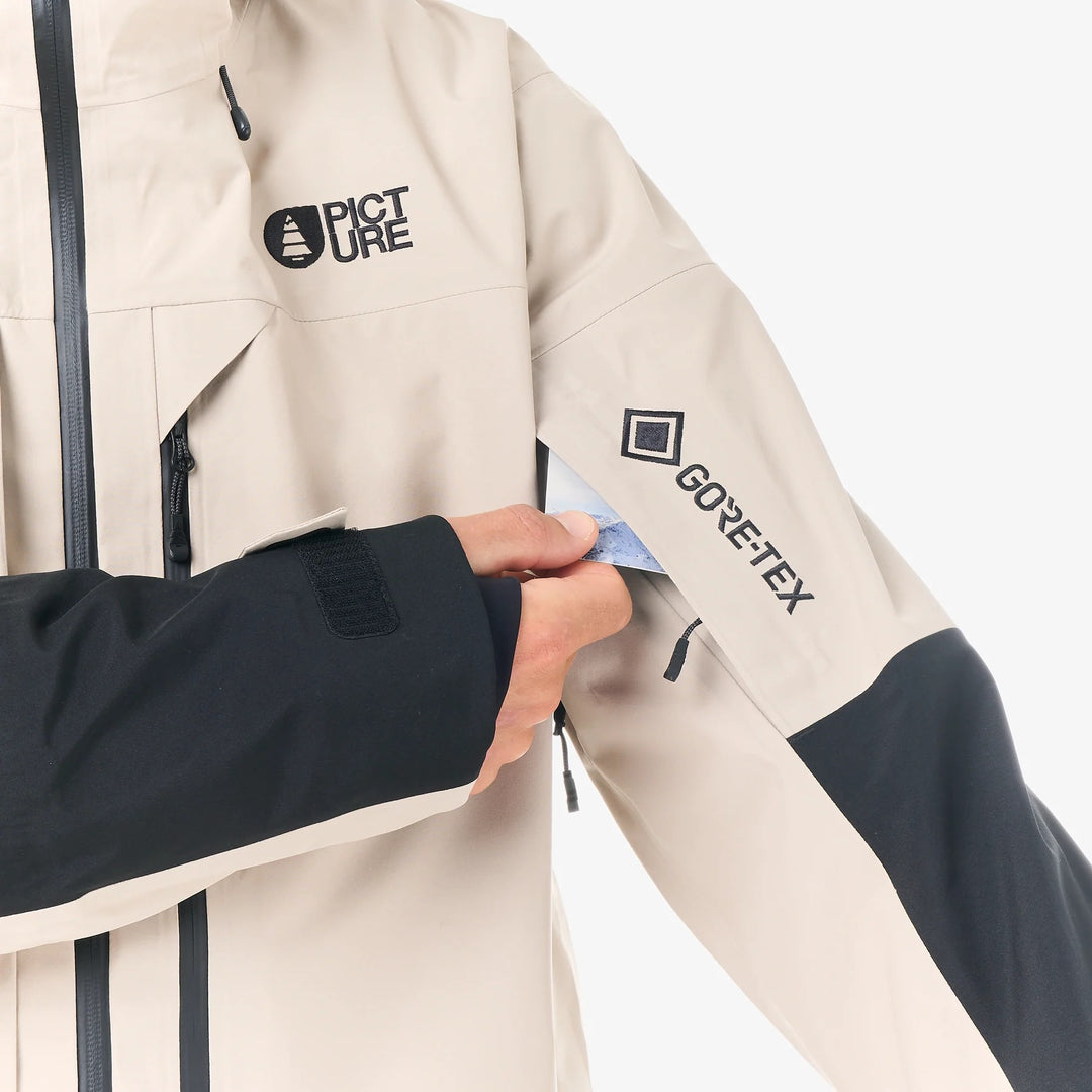 Picture Organic Huron Gore-Tex 3L Pure Cashmere - Męska Kurtka Snowboardowa