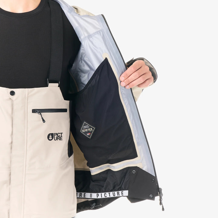 Picture Organic Huron Gore-Tex 3L Pure Cashmere - Męska Kurtka Snowboardowa