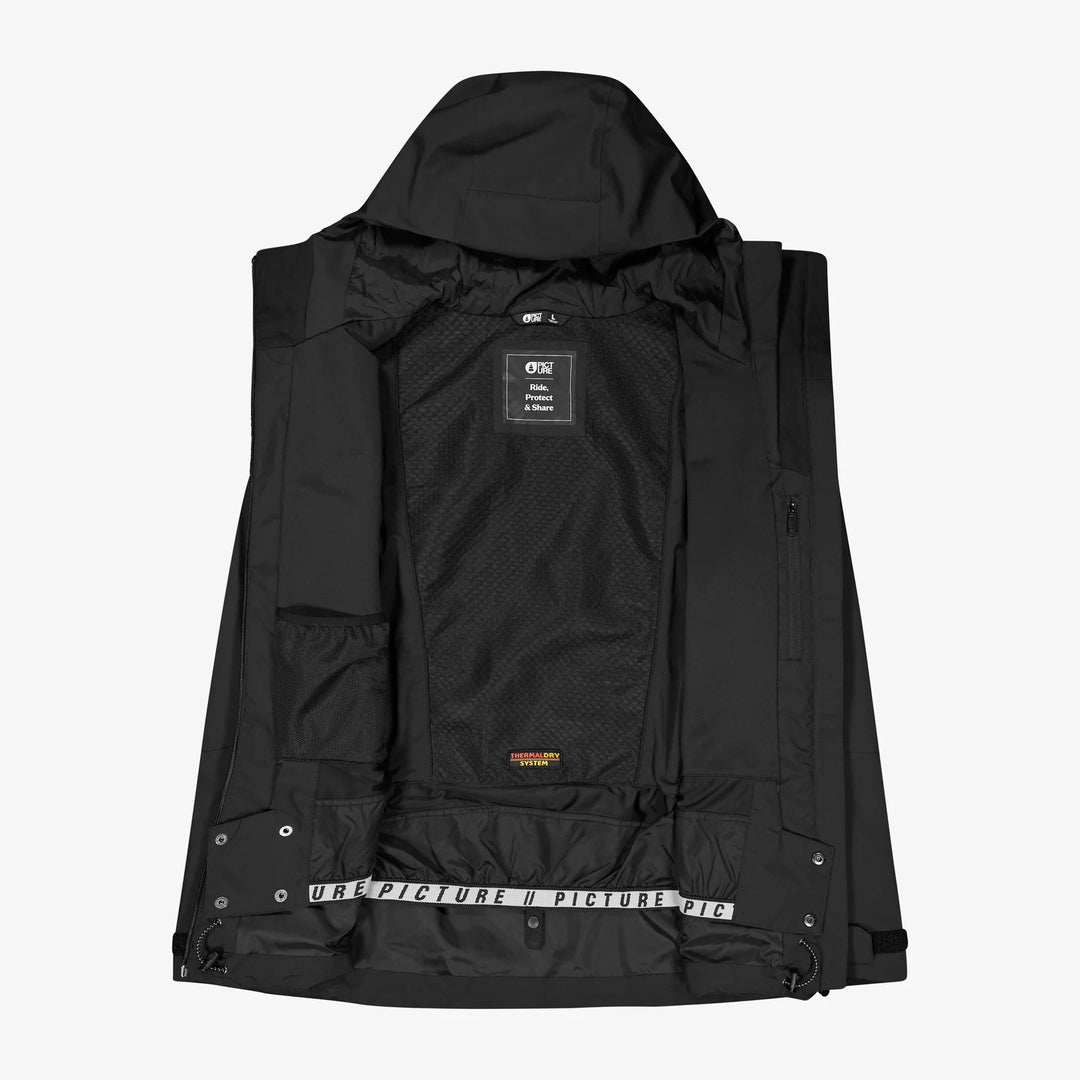 Picture Organic Felnor 20/20 Black - Męska kurtka Snowboardowa
