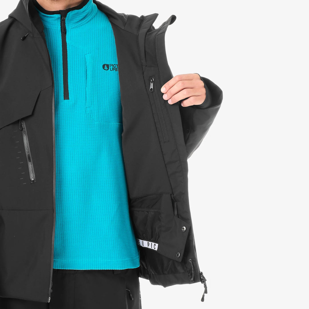 Picture Organic Felnor 20/20 Black - Męska kurtka Snowboardowa