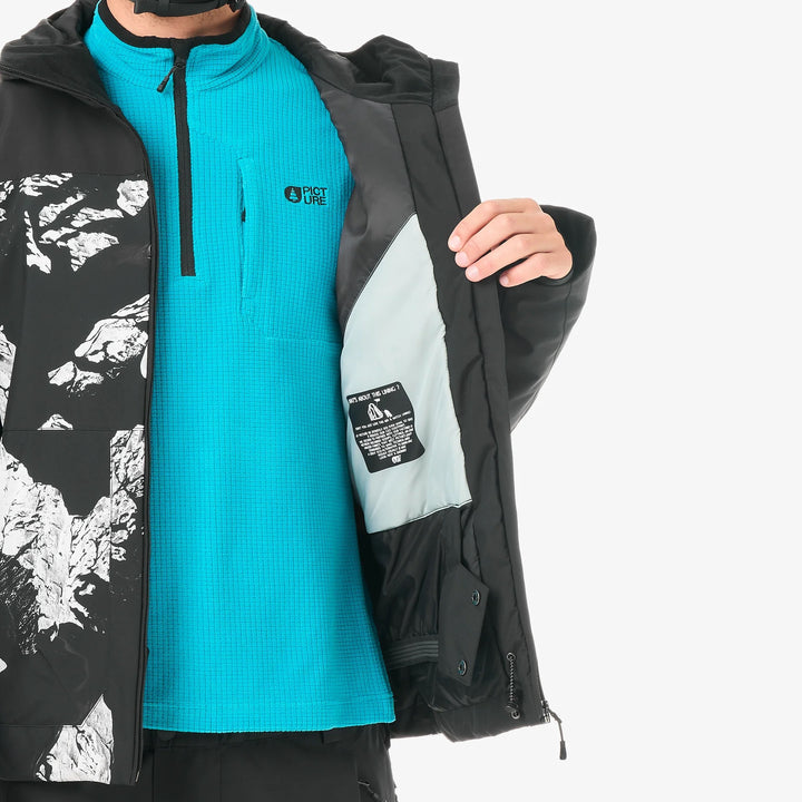 Picture Organic Nitric 10/10 Ridding Spot Print - Męska Kurtka Snowboardowa