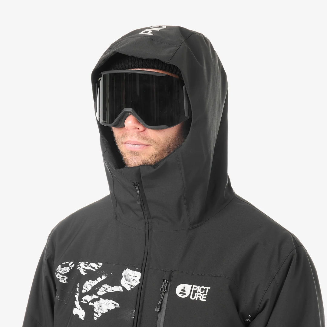 Picture Organic Nitric 10/10 Ridding Spot Print - Męska Kurtka Snowboardowa