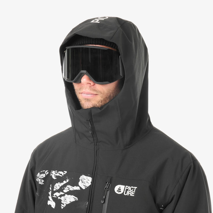 Picture Organic Nitric 10/10 Ridding Spot Print - Męska Kurtka Snowboardowa