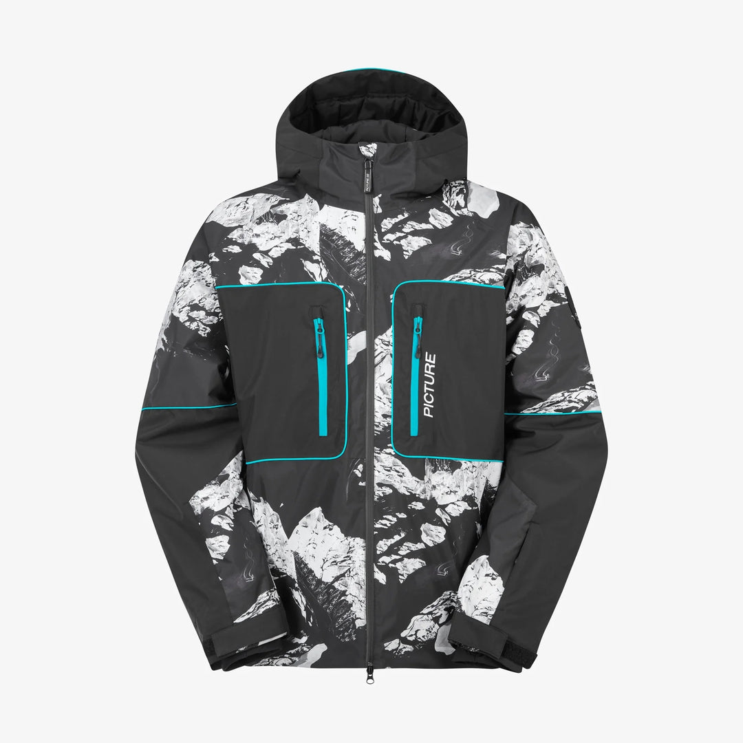 Picture Organic Klyne 10/10 Ridding Spot Print - Męska Kurtka Snowboardowa
